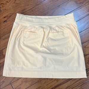 Athleta 10 Skirt Tangerine Orange With Liner EUC 16.5” Length, 16.5” Waist